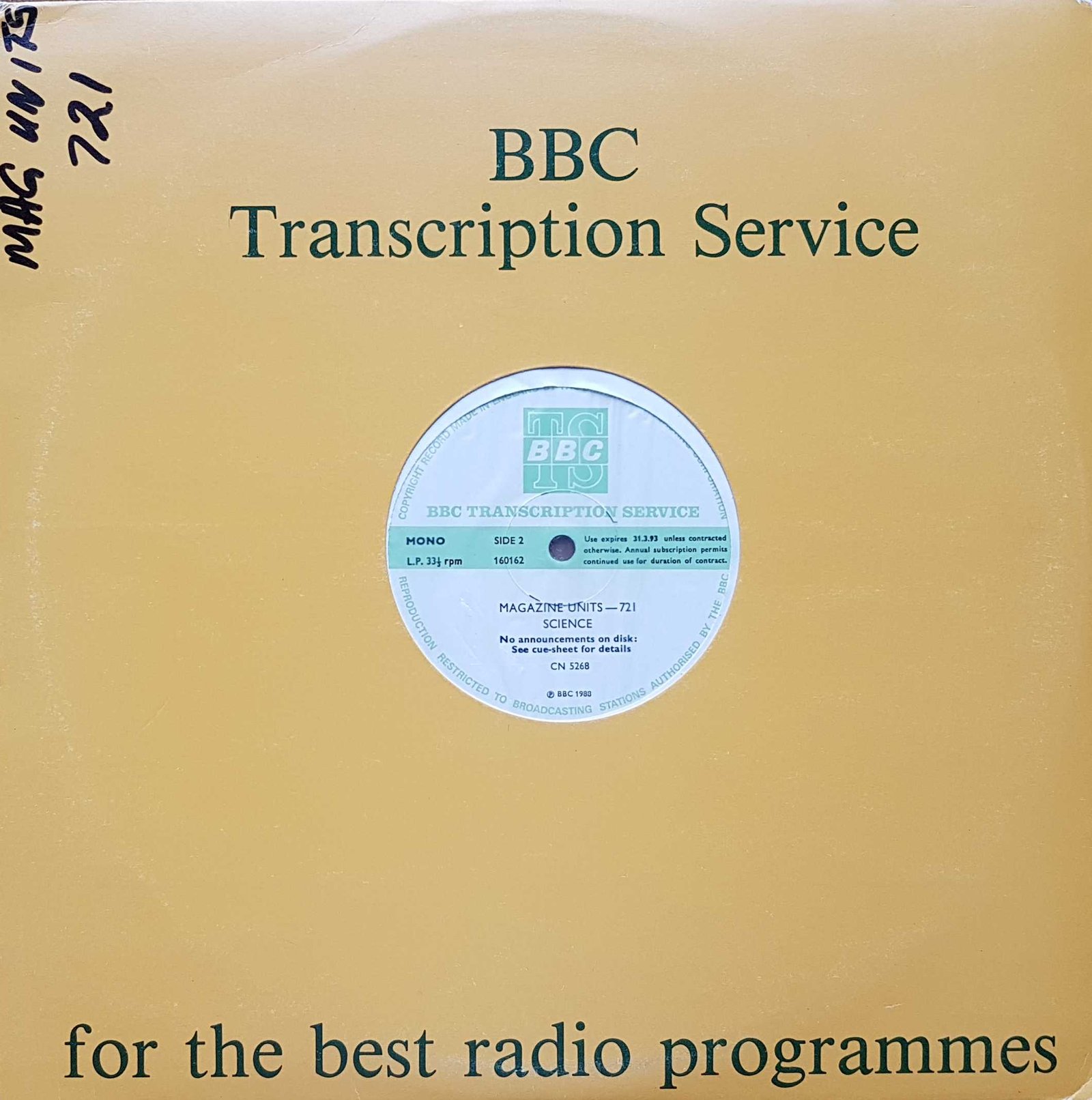 Back cover of CN 5268